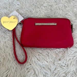 Betsey Johnson Heart Double Zip Wrislet